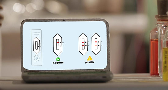 Der Film zeigt den grundsätzlichen Ablauf von Selbsttests,